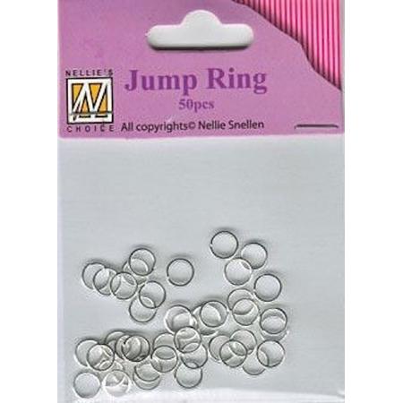 JR001 Jump ring sieraden ringetjes voor sluiting 6 x 0,7 mm zilver Nellie Snellen